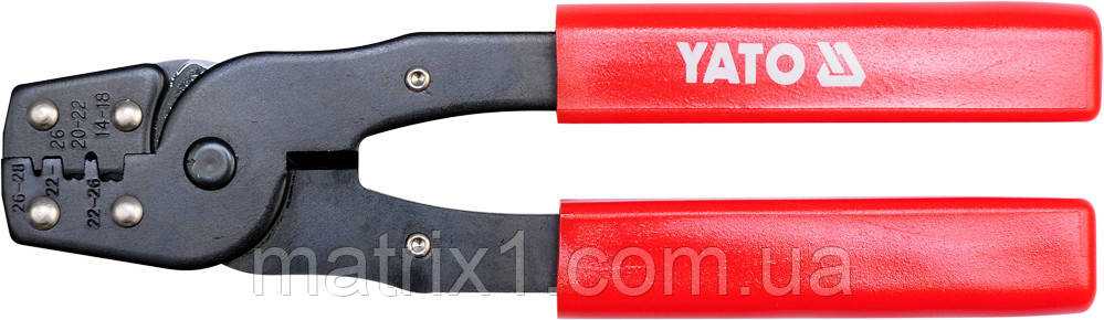 Кліщі Yato для обтиску і зачистки проводів 180 мм YT-2255, фото 1