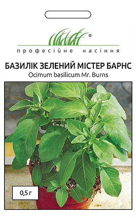 Насіння базиліка Містер Барнс, 0,5 м — зелений, салатовий, Hem Zaden, фото 2