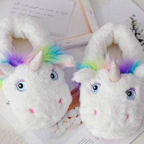 Капці єдинороги білі для кигуруми домашні (р. 35-39) tai0130