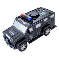 Детский сейф с кодом и отпечатком пальца в виде полицейской машины Cash Truck
