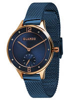 Жіночий годинник Guardo 011636-4 Blue-Cuprum