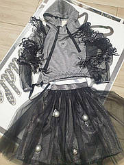 Стильний підлітковий комплект для дівчаток Мадлен- Розміри 140- 164