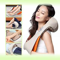 Массажер универсальный для всего тела с подогревом Shiatsu Massager of Neck Kneading.