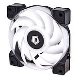 Вентилятор ID-Cooling DF-12025-ARGB (Single Pack), 120x120x25 мм, 4-pin PWM, чорний, фото 3