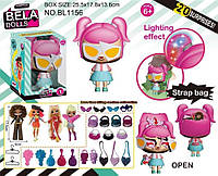 Игровой набор кукла Bella Dolls BL1156 сумка, в кот. кукла 17,5см+сюрпризы: одежда, украшения