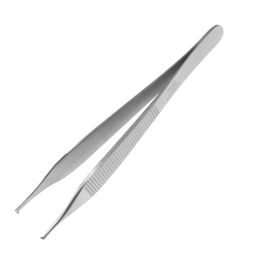 Пінцет хірургічний Adson, 12 см, зубці-1: 2, J-16-080, фото 1