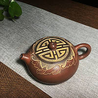 Чайник Бянь Си Ши "У Фу" ("Пять благ") (нисинская керамика из Цинчжоу), 200 мл