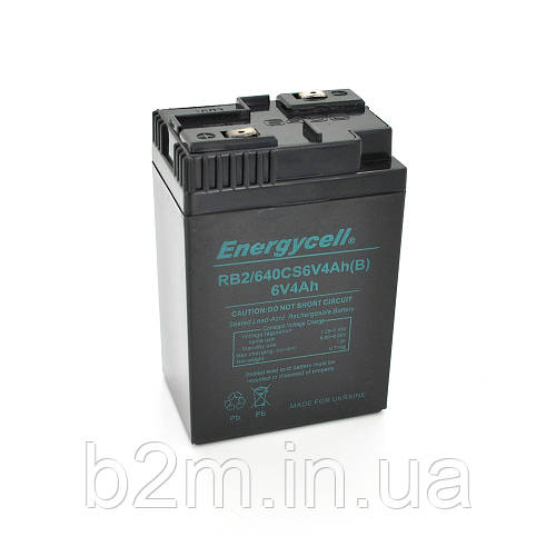 Акумуляторна батарея Energycell RB2/640CS6V4Ah 6V 4Ah (101*70*47мм),0. ...