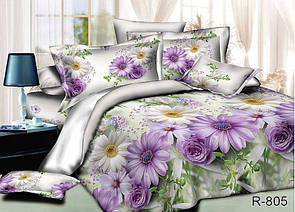 Красива постільна білизна з квітковим принтом бязь Ранфорс  "Мадонна"