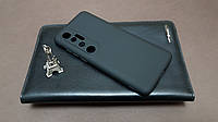 Чехол бампер силиконовый для Xiaomi Mi 10 Ultra Ксиоми Сяоми Ноут Ноте цвет черный Soft-touch Микрофибра
