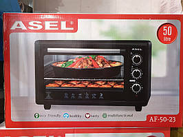 Електродуховка настільна ASEL 50л  компактна електрична духовка для дому та дачі