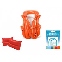 Комплект Intex 22976 жилет+нарукавники+ремкомплект 58671/59640/59631