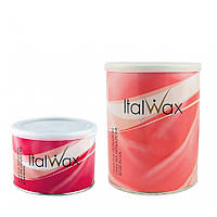 Воск теплый в банке для депиляции Italwax Роза, 800 гр.