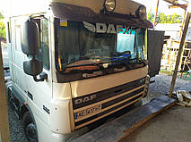 Производство и замена лобового стекла триплекс на грузовике DAF XF 105.460 в Никополе (Украина). 2