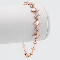 Браслет XUPING Позолота Білі Фіанити 15х0,9 см