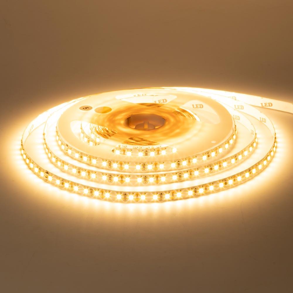 Led-стрічка світлодіодна 12 В біла тепла AVT-New smd2835 120 LED/m IP20 (лед стрічка)