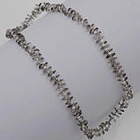 Бусини кришталеві круглі ріволі 180 шт. сірі з гальванічним покриттям 6х3 мм, фото 2