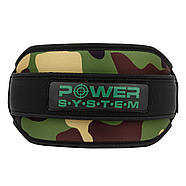 Пояс неопреновий для важкої атлетики Power System Predator PS-3220 Камуфляж S, фото 4