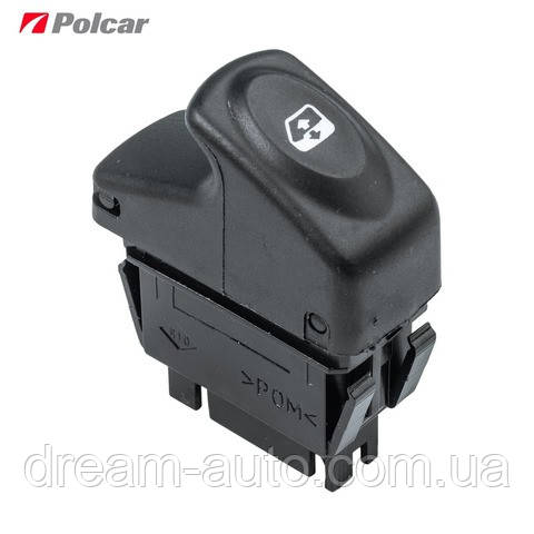 Перемикач склопідіймача Renault Clio II, Megane I, Scenic I, Megane Scenic I і Kangoo I ⁇ Polcar