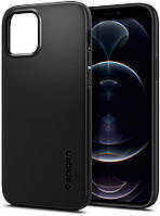 Черный защитный чехол Spigen Thin Fit для iPhone 12 / 12 Pro