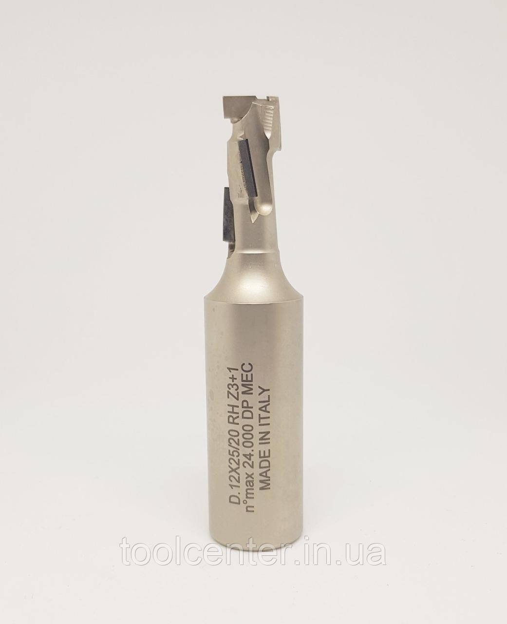 Алмазна фреза Z2+2 DIA: D12 NL25 LT75 Z=6+1