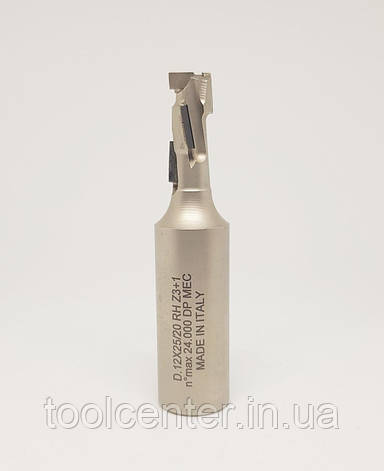 Алмазна фреза Z2+2 DIA: D12 NL25 LT75 Z=6+1, фото 1