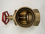 Кран пожежний кутовий латунний ДУ-66, фото 3
