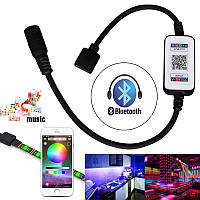 RGB mini Bluetooth контролер LEDTech 12A 144w (12А 144вт) 5-24V для світлодіодної стрічки