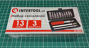 Набір ножів для моделювання 13 шт. INTERTOOL HT-0525