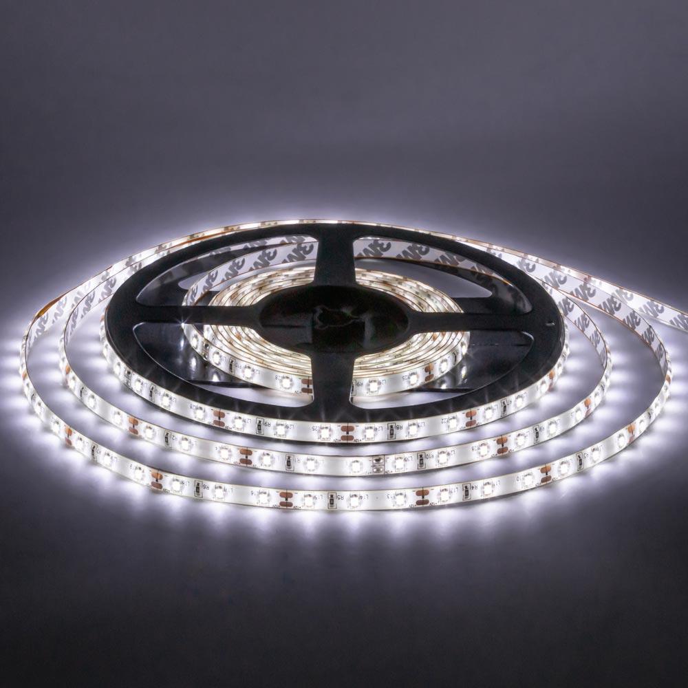 Led-стрічка світлодіодна 12 В біла нейтральна smd2835 120LED/m IP20 (лед стрічка)