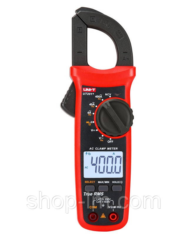 Токовимірні Кліщі UNI-T UT201+ TrueRMS, AC 400A