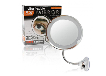 Дзеркало гнучке на присоску косметичний 5X Ultra Flexible Mirror (KG-840)