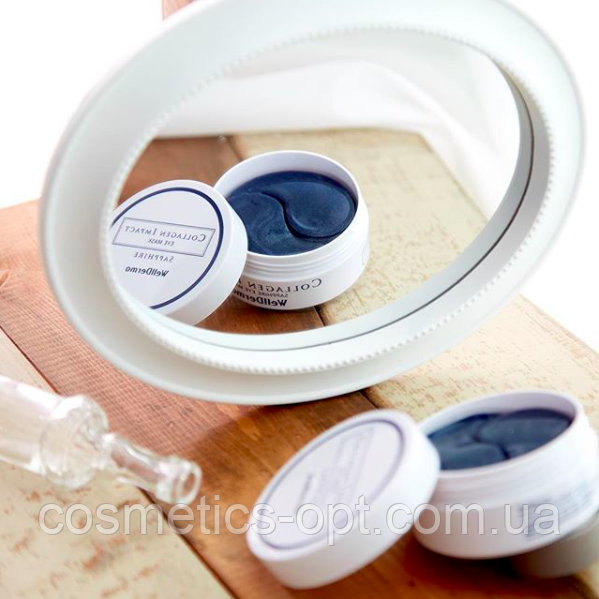 Сапфірові патчі з морським колагеном Wellderma Collagen Impact Sapphire Eye Mask, 60 шт.