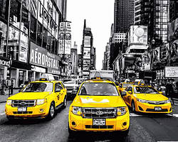 Картини за номерами 40х50 см Mariposa Таксі Нью-Йорка (Q 2241)