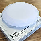 Світлодіодний світильник люстра без пульта 24 Вт BIOM DEL-R205-24 6200K, фото 6