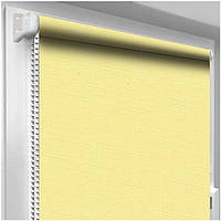 Рулонна штора, тканина ЛЬОН 2057 жовтий