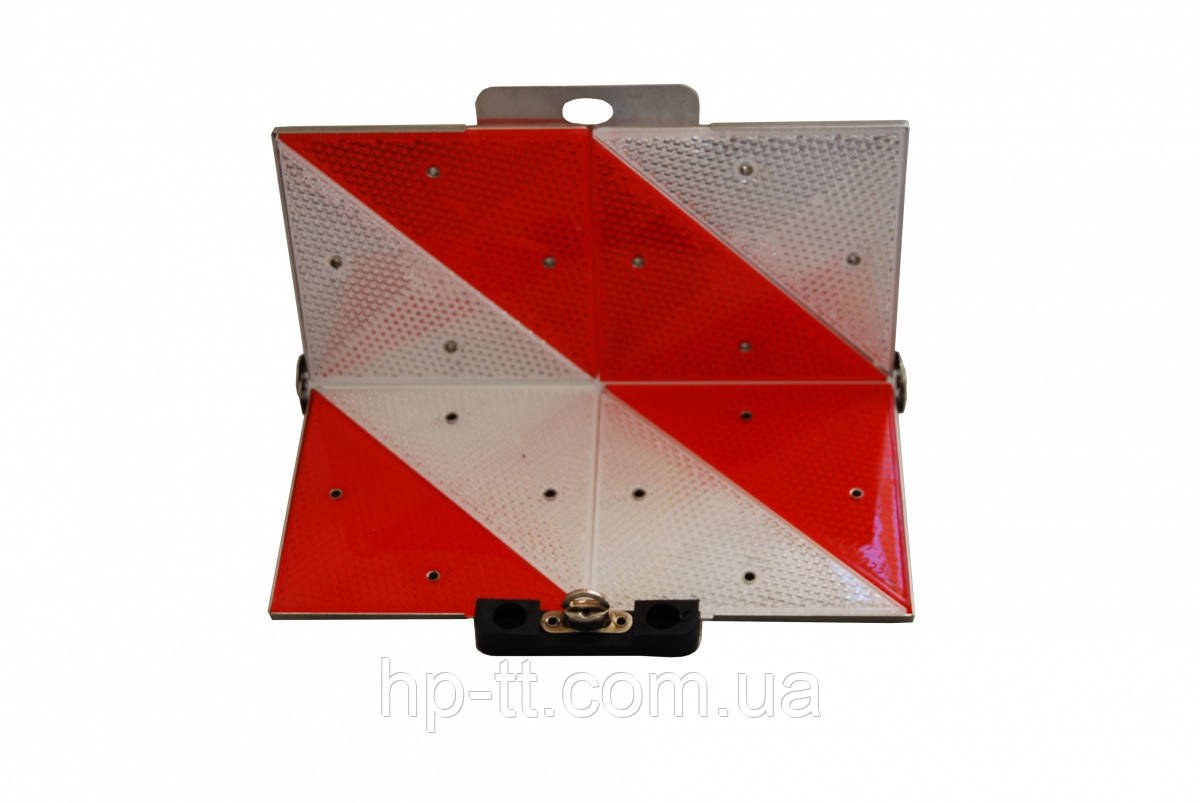 Попереджувальний знак Geka передній складаний 285 x 285 мм з 8 відбивачами 40491