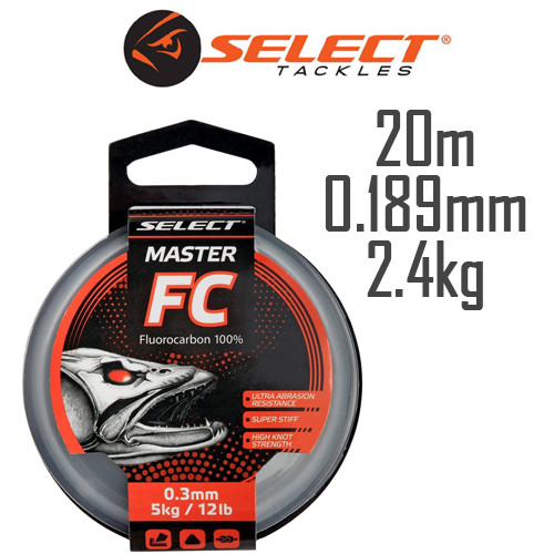 Флюорокарбон Select Master FC 20m 0.189 mm 6lb/2.4 kg