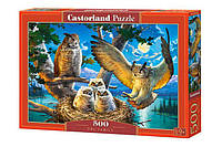 Настольная игра Castorland puzzle Пазл Семья сов, 500 эл. (B-53322)