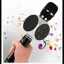 Мікрофон-Караоке безпровідний Magic Karaoke YS-63 чорно-білий, фото 4