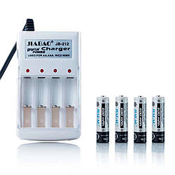 Зарядний пристрій з акумуляторами АА (4 шт) Jiabao Digital Charger JB-212 (3278)