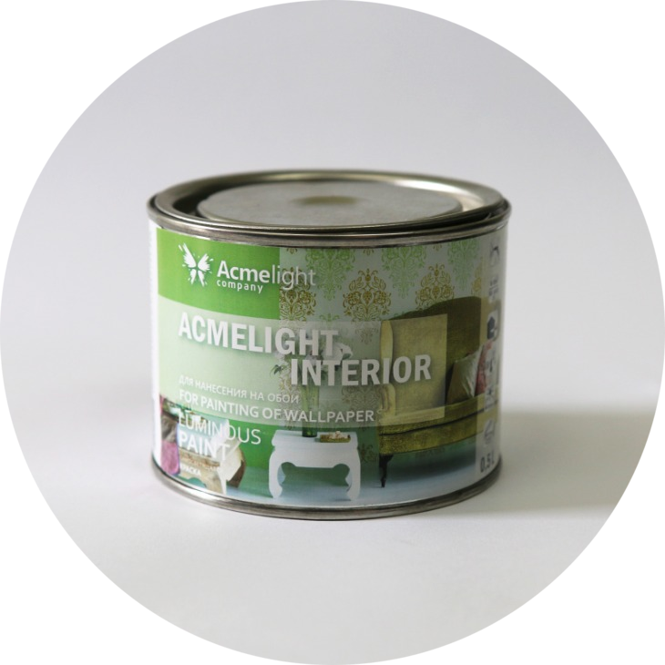 Світна фарба для стін AcmeLight Interior 0,5 л