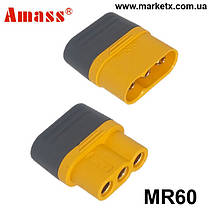 MR60 Amass оригінал. Фірмовий силовий роз'єм, штекер тато-мама код товару 10908, фото 3