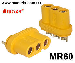MR60 Amass оригінал. Фірмовий силовий роз'єм, штекер тато-мама код товару 10908, фото 5