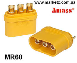 MR60 Amass оригінал. Фірмовий силовий роз'єм, штекер тато-мама код товару 10908, фото 4