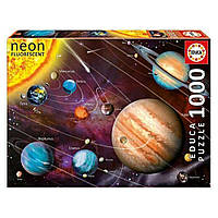 Неоновий пазл "Сонячна система", 1000 елементів Educa (8412668144613)