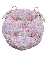Подушка круглая на стул Bella Розовый витраж