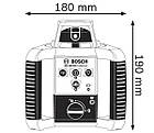 Ротаційний лазерний нівелір Bosch GRL 300 HVG + LR1+ RC1 (зелений промінь), фото 5