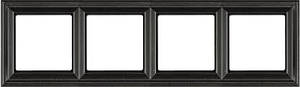 Рамка 4 пости, JUNG Eco Profi DECO Антрацит