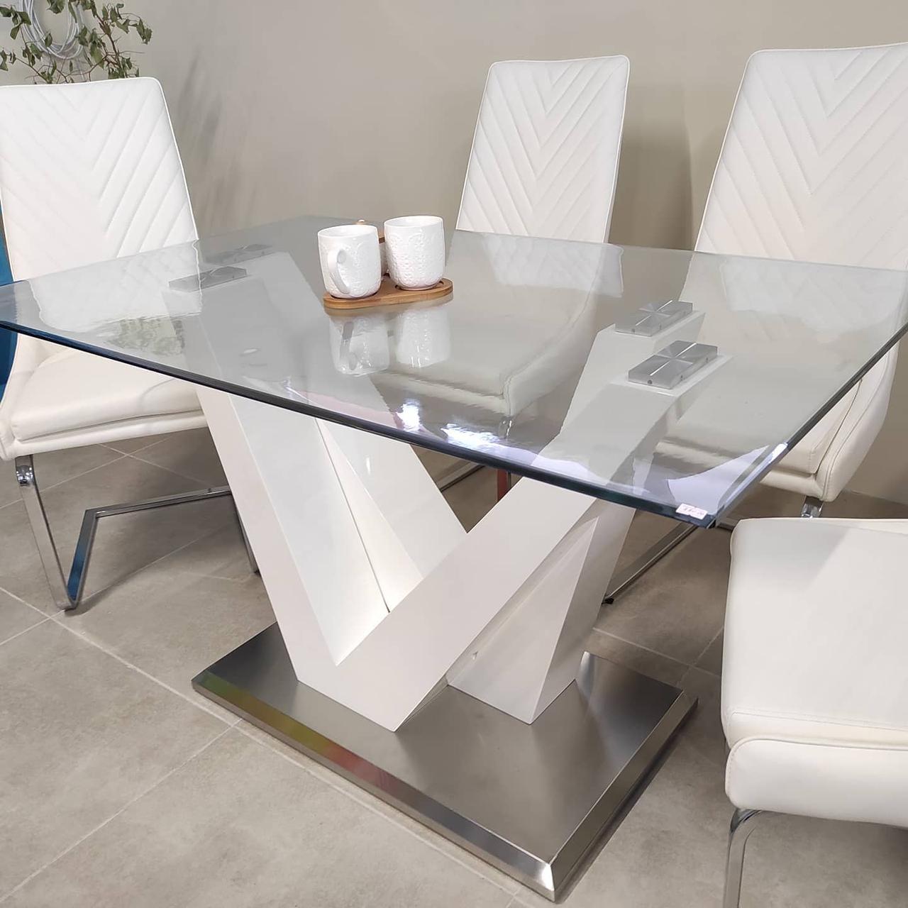 Стол Обеденный со Стеклянной Столешницей Лоренц Sof — Купить Недорого ...